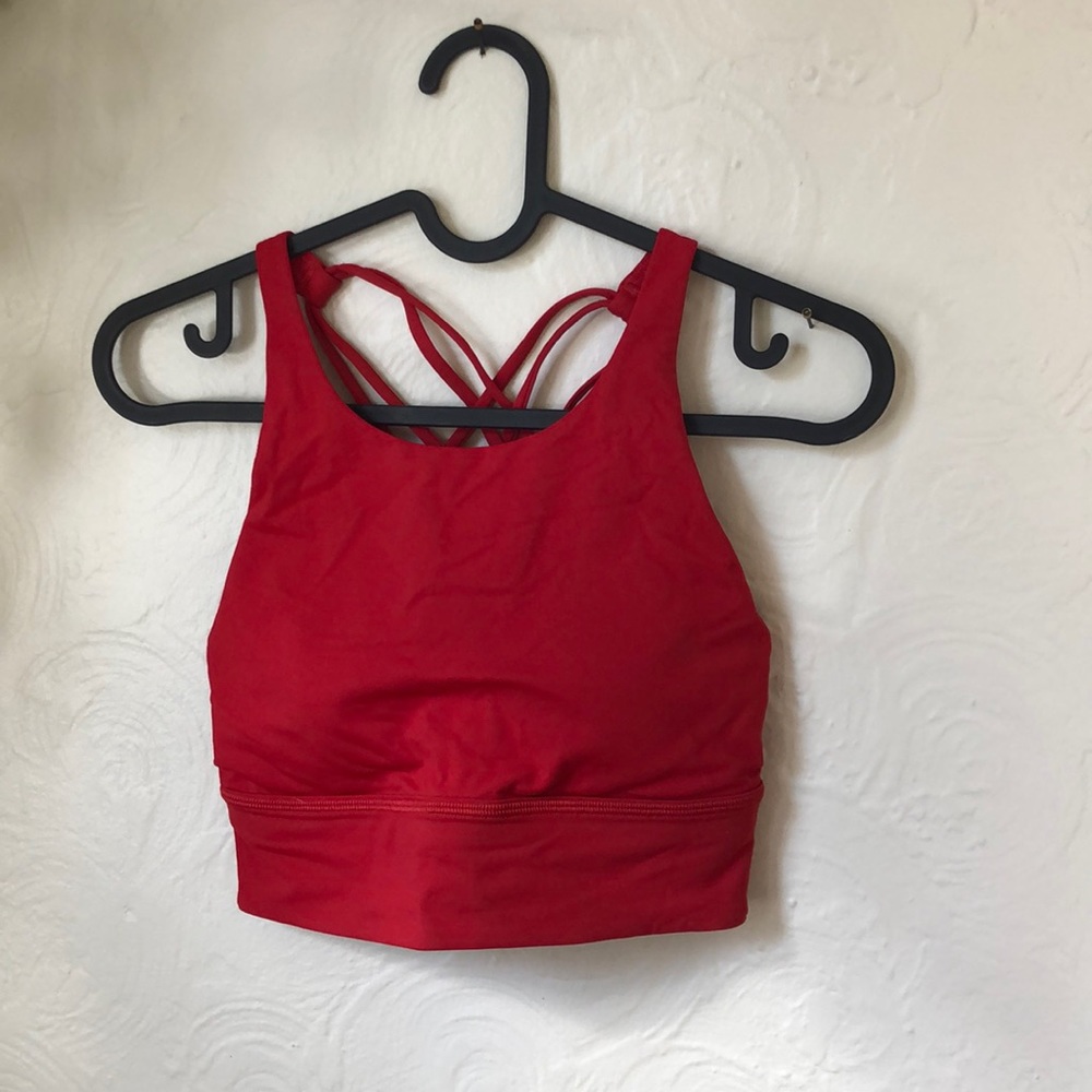 Lululemon red sports bra, top, women’s small - size 6